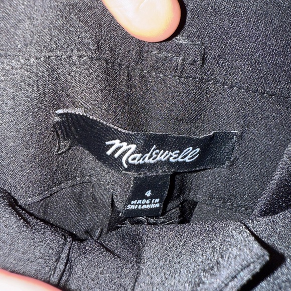 Madewell Black Dress Tie Pants - Picture 4 of 4